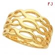 14K White Gold Fancy Band