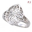 14K White Gold Filigree Ring