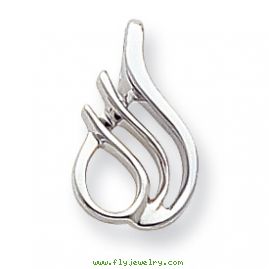 14k White Gold Fits up to 2.5mm on Both Fancy/Regular/Reversible Fancy Omeg