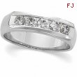 14K White Gold Gents Diamond Ring