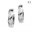 14K White Gold Hinged Earring