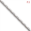 14k White Gold Holds 15 3.3mm Stones 2.15ct Bar Link Tennis Bracelet Mounti