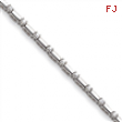 14k White Gold Holds 19 2.4mm Stones .99ct Bar Link Tennis Bracelet Mountin