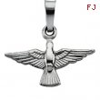 14K White Gold Holy Spirit Pendant