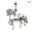 14k White Gold Horse Charm