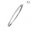 14K White Gold Journey Diamond Bracelet