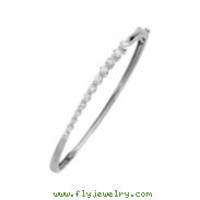 14K White Gold Journey Diamond Bracelet