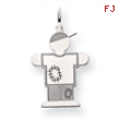 14k White Gold Kid Charm
