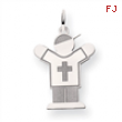 14k White Gold Kid Charm