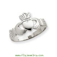 14k White Gold Ladies Claddagh Ring