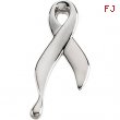 14K White Gold Lapel Pin Ribbon Of Tears