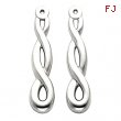 14K White Gold Left Earring Jacket