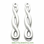 14K White Gold Left Earring Jacket