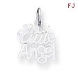 14K White Gold Little Angel Charm