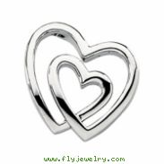 14K White Gold Metal Fashion Heart Pendant