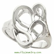 14K White Gold Metal Fashion Ring