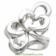 14K White Gold Metal Fashion Ring