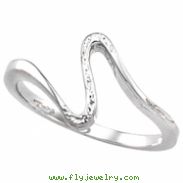 14K White Gold Metal Fashion Ring