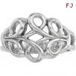 14K White Gold Metal Fashion Ring