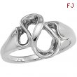 14K White Gold Metal Fashion Ring