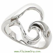 14K White Gold Metal Fashion Ring