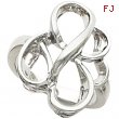 14K White Gold Metal Fashion Ring