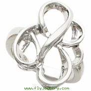 14K White Gold Metal Fashion Ring