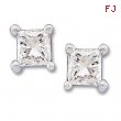 14K White Gold Pair Diamond Earring