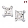 14K White Gold Pair Diamond Earring