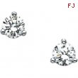 14K White Gold Pair Diamond Earring