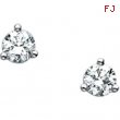 14K White Gold Pair Diamond Earring