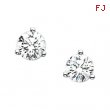 14K White Gold Pair Diamond Earring