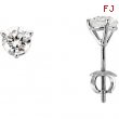 14K White Gold Pair Diamond Earring