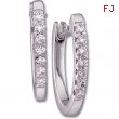 14K White Gold Pair Diamond Earring