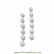 14K White Gold Pair Diamond Earring