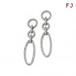 14K White Gold Pair Diamond Earring