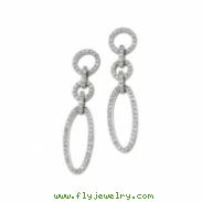 14K White Gold Pair Diamond Earring