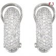 14K White Gold Pair Diamond Earrings  Diamond quality AA (I1 clarity G-I color)