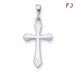 14K White Gold Passion Cross Pendant