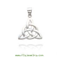 14K White Gold Polished Trinity Pendant