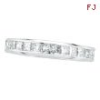 14K White Gold Princess Cut 1.56ct Diamond Eternity Band