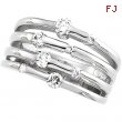 14K White Gold Right Hand Diamond Ring