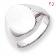 14k White Gold Signet Ring