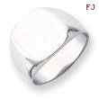 14k White Gold Signet Ring