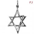 14K White Gold Star Of David