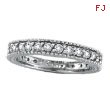 14K White Gold Thin 1.0ct Diamond Eternity Ring