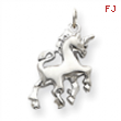 14k White Gold Unicorn Charm