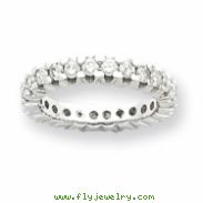 14k White Gold VS Diamond eternity band