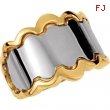 14K White Yellow Gold Ring Two Tone Metal Fashion Remount