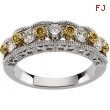 14K White Yellow Gold Two Tone Bridal Anniversary Band